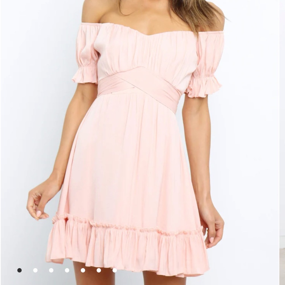 Petal and Pup Blush Lisle Dress